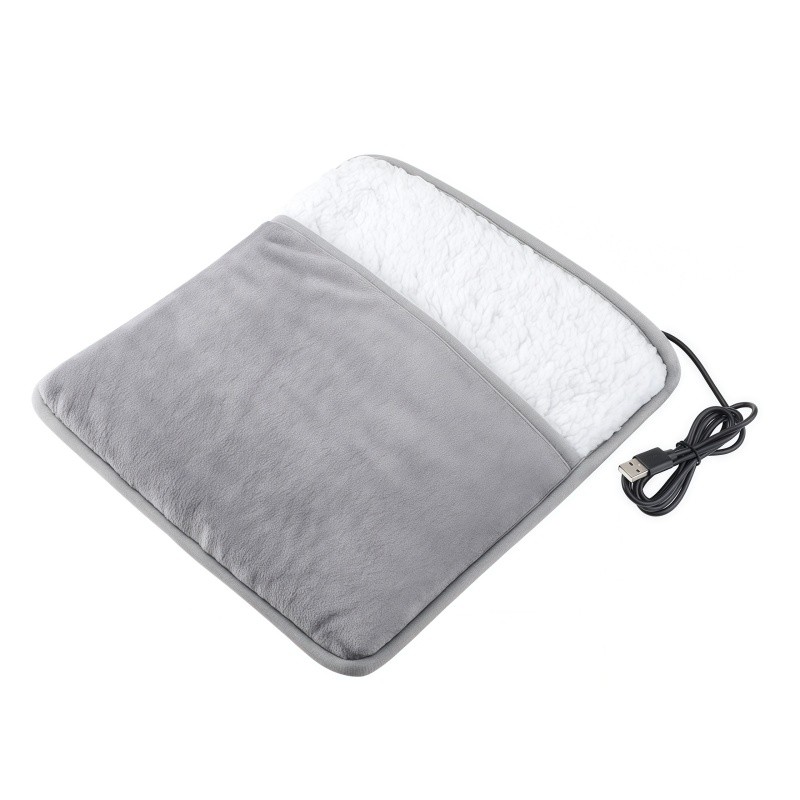 Almofada Elétrica De Aquecimento Para Pés De Inverno Carregamento USB Soft Plush Lavável Aquecedor Melhor