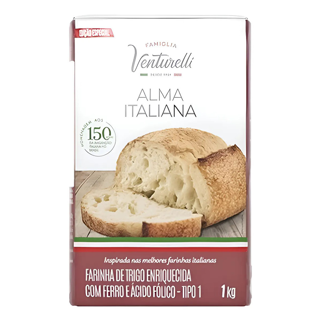 Farinha De Trigo Alma Italiana Venturelli De 1kg Ed Especial