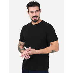 Camiseta Individual Slim Pima Soft Touch Logo Preto 41.54.0868 09 Original