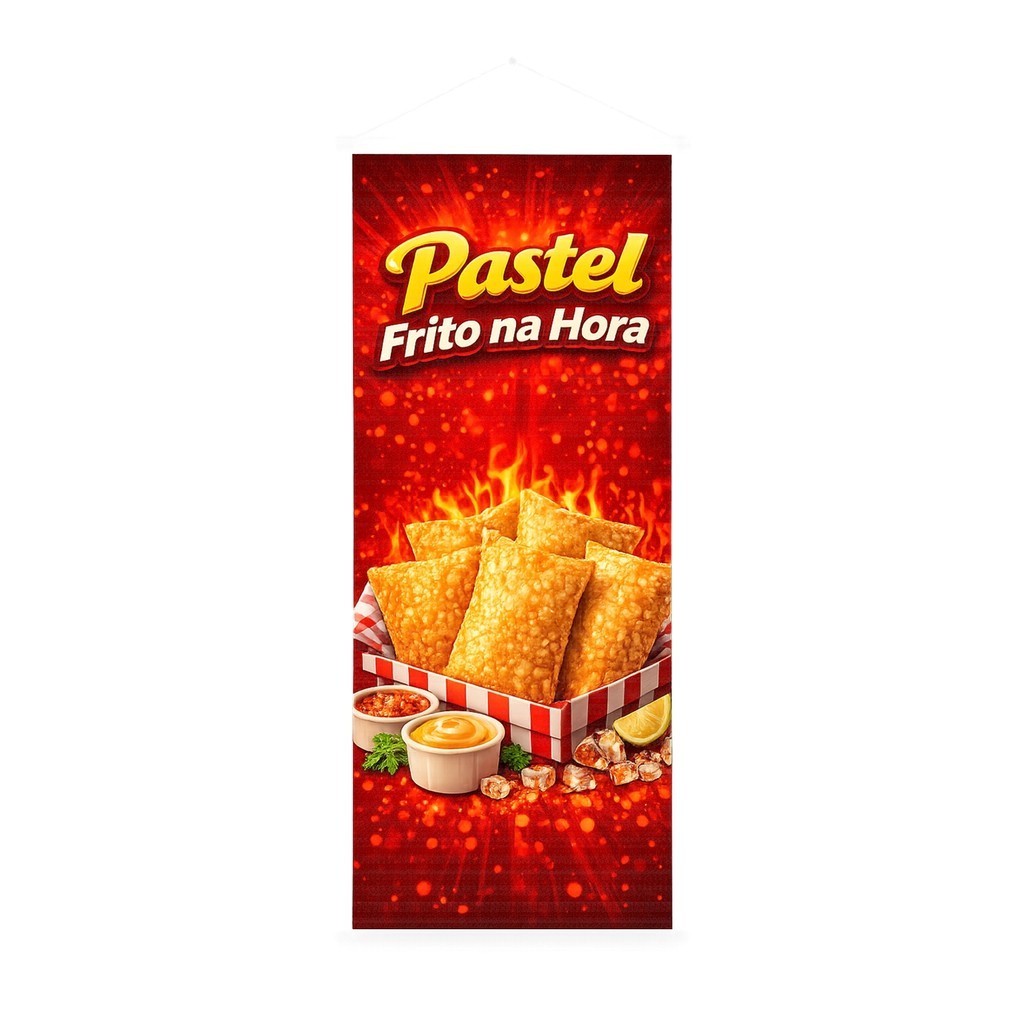 BANNER FAIXA PASTEL PROPAGANDA 100X35CM IMPRESSÃO EM LONA ALTA QUALIDADE