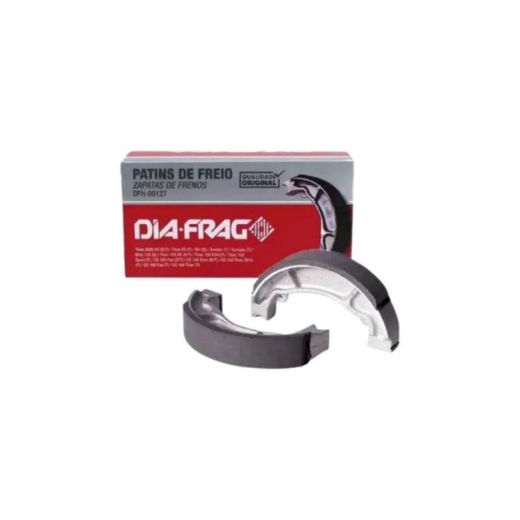 Patim de Freio Dianteiro e Traseiro Diafrag DFH00127 Honda Biz CBX CG NXR PCX XR