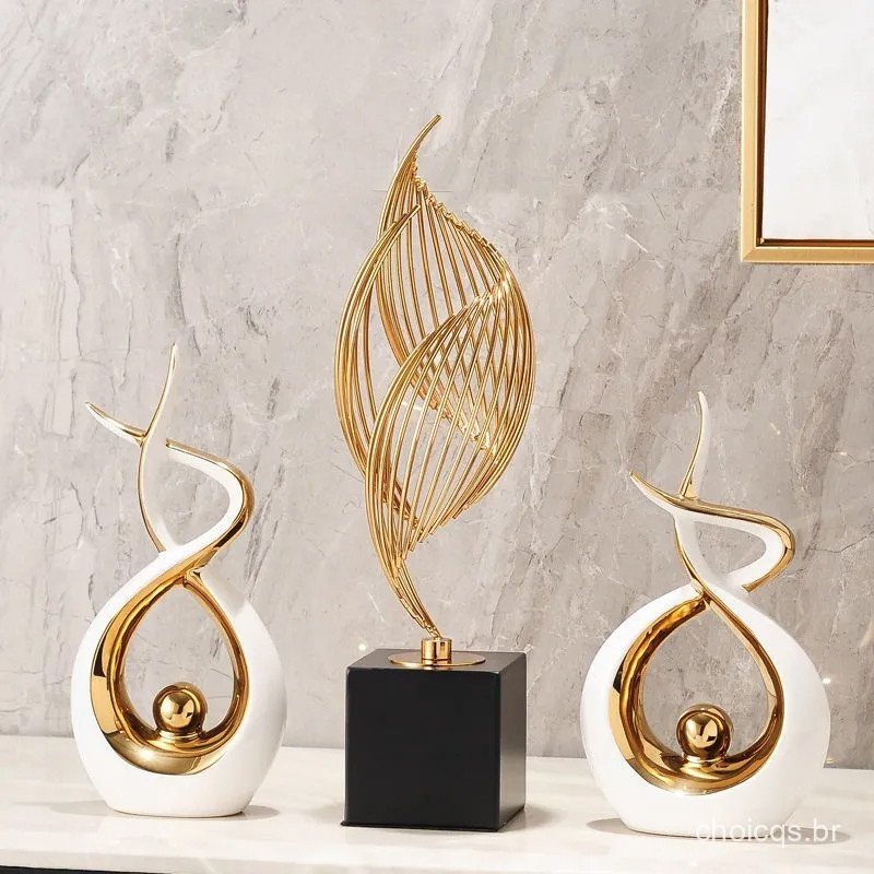 DecoraçÃ EscritóRio DecoraçÃO Casa Mesa Enfeites Para Sala Estatuas Para DecoraçÃO Mesa Escultura Decorativa