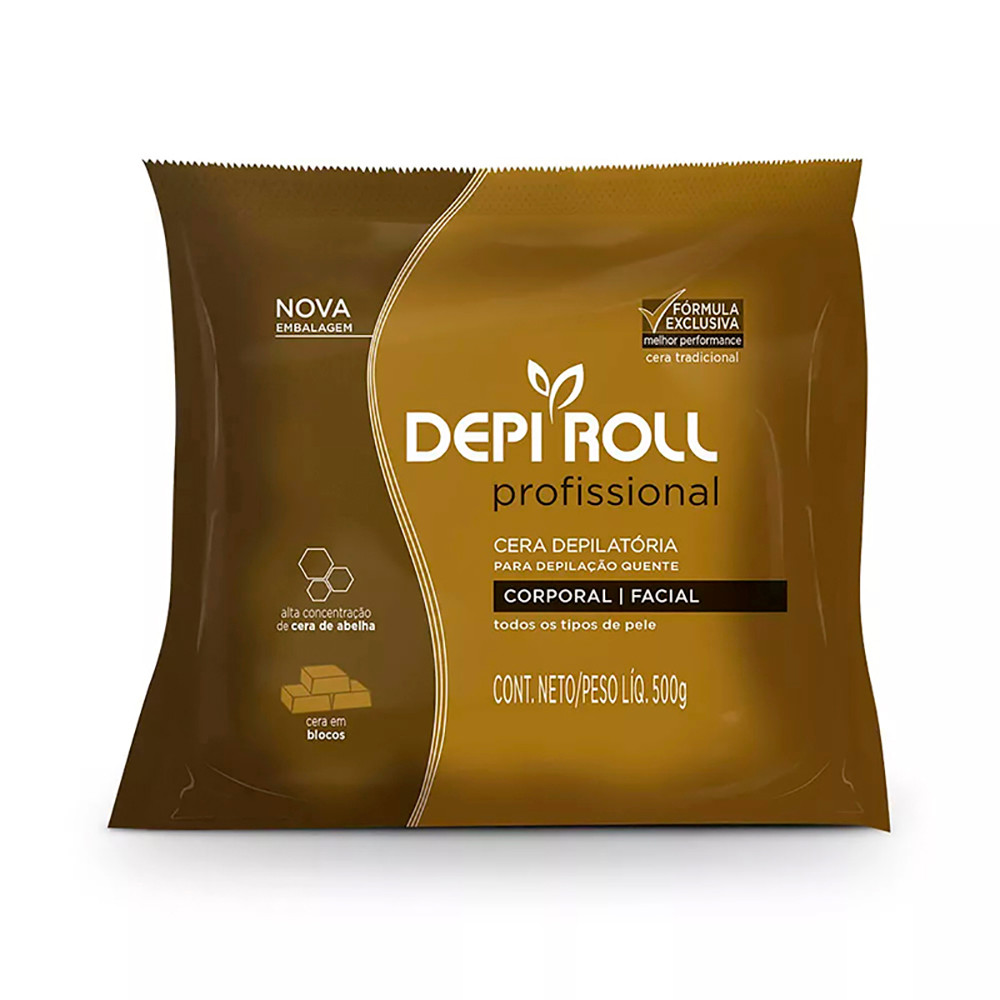 500g - Cera Tradicional Mel DepiRoll