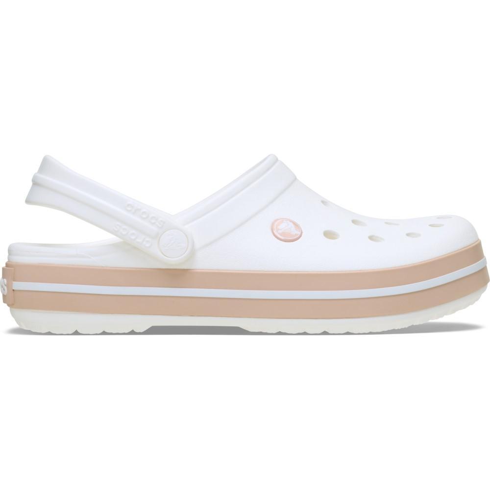 Sandália Crocs Crocband Clog WHITE/PINK CARAMEL
