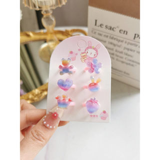 Versão coreana novo estilo High-End anel infantil bonito dos desenhos animados menina anel jóias do bebê pequeno anel pr