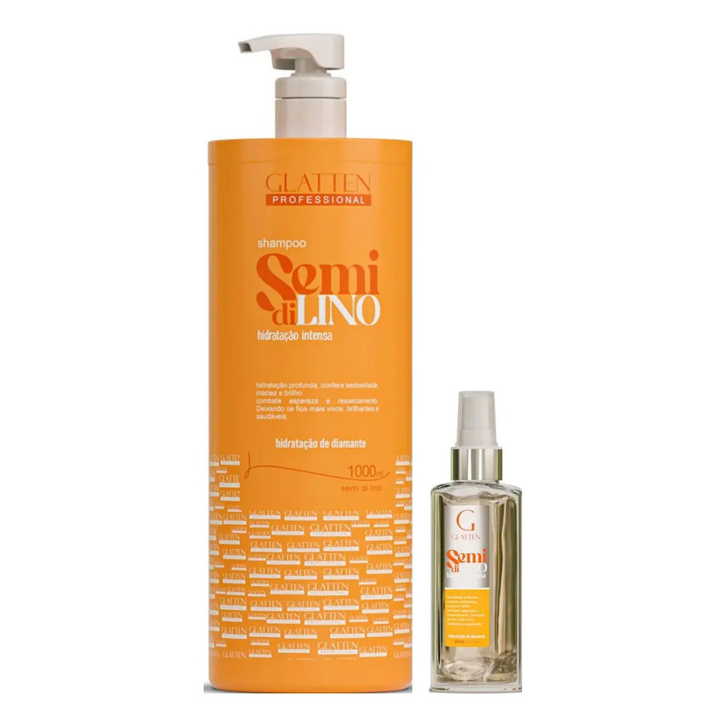 Glatten Semi Di Lino Shampoo 1 L E Sérum
