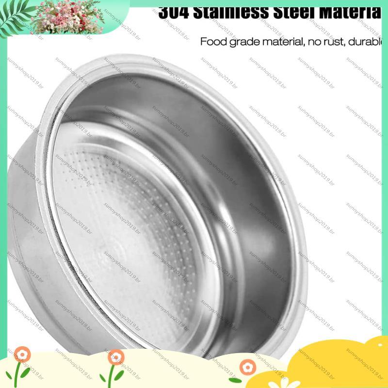 [Bestseller S] Cesta De Filtro De Café De 51 Mm , De 2 Xícaras E 1 Portafiltro Sem Fundo De Copo , Aço Inoxidável Unidad