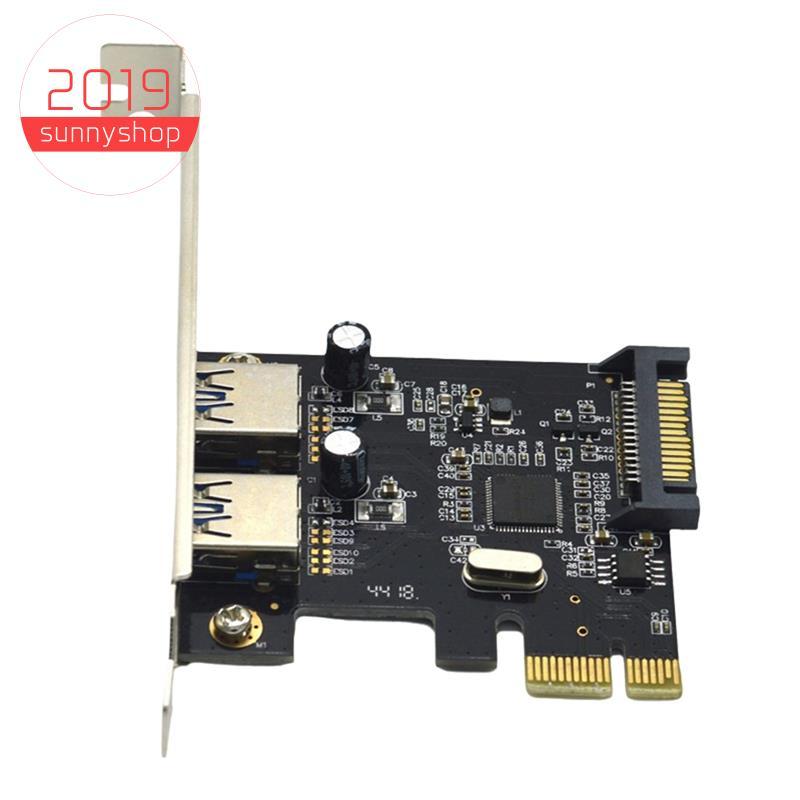 [Bestseller S] Placa De Expansão PCI-E Para 2 Portas USB3.0 5 Gbps Converter Card Riser Win7/8/9/10/Linux