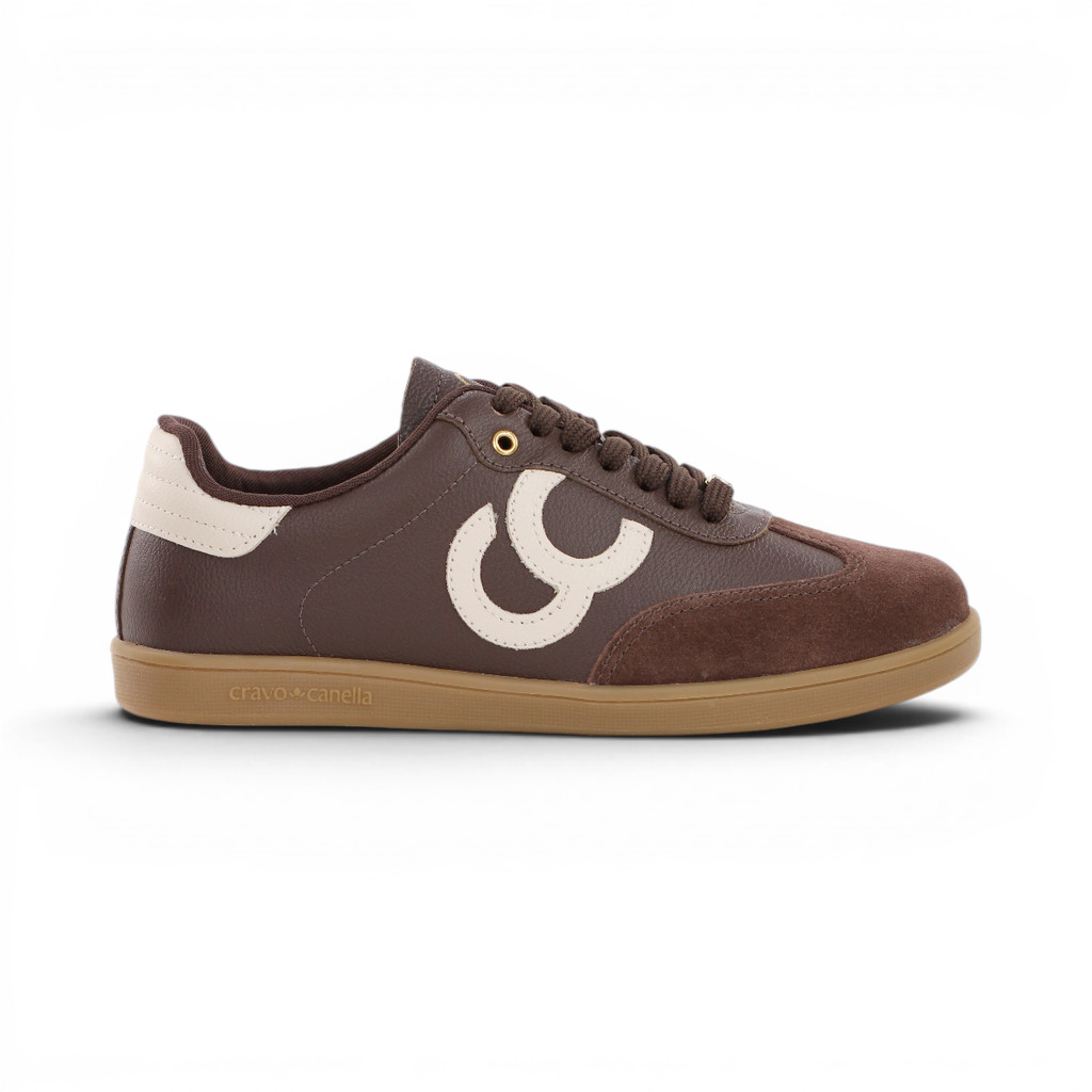 Tênis Cravo e Canella Light Step Marrom Bege e Dourado - Feminino