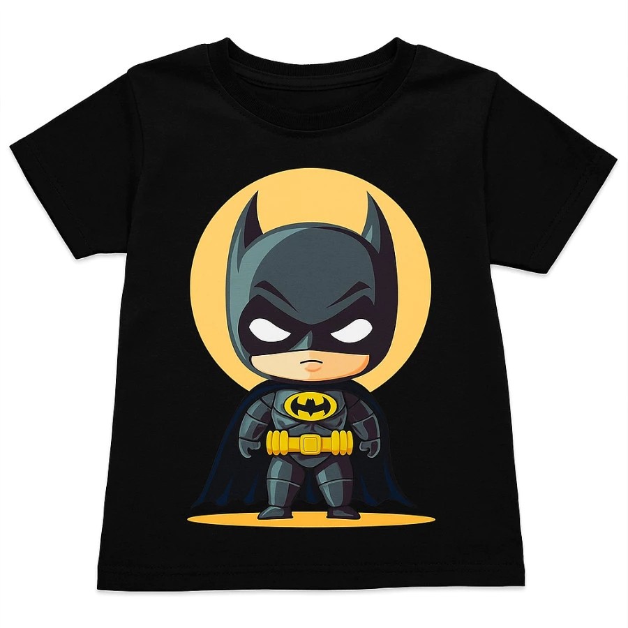 Camiseta Infantil Estampada Cavaleiro das Treva Divertida Menino Menina 100% Algodão Confortável Dia a Dia Estilosa