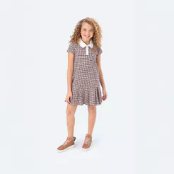Vestido Comfort Xadrez Infantil Menina Lilica Ripilica