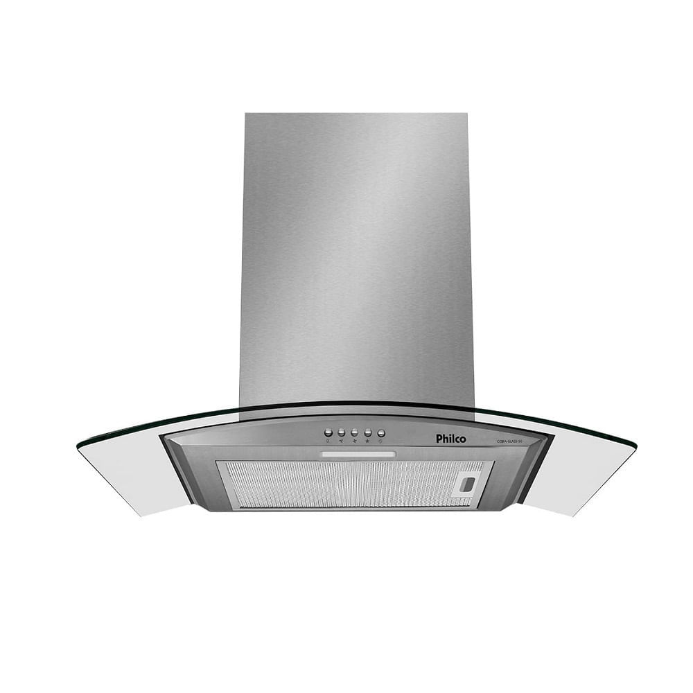 Coifa de Parede Philco 60cm Glass Vidro Curvo 3 Velocidades Inox PCO60G – 220 Volts em Oferta na Shopee