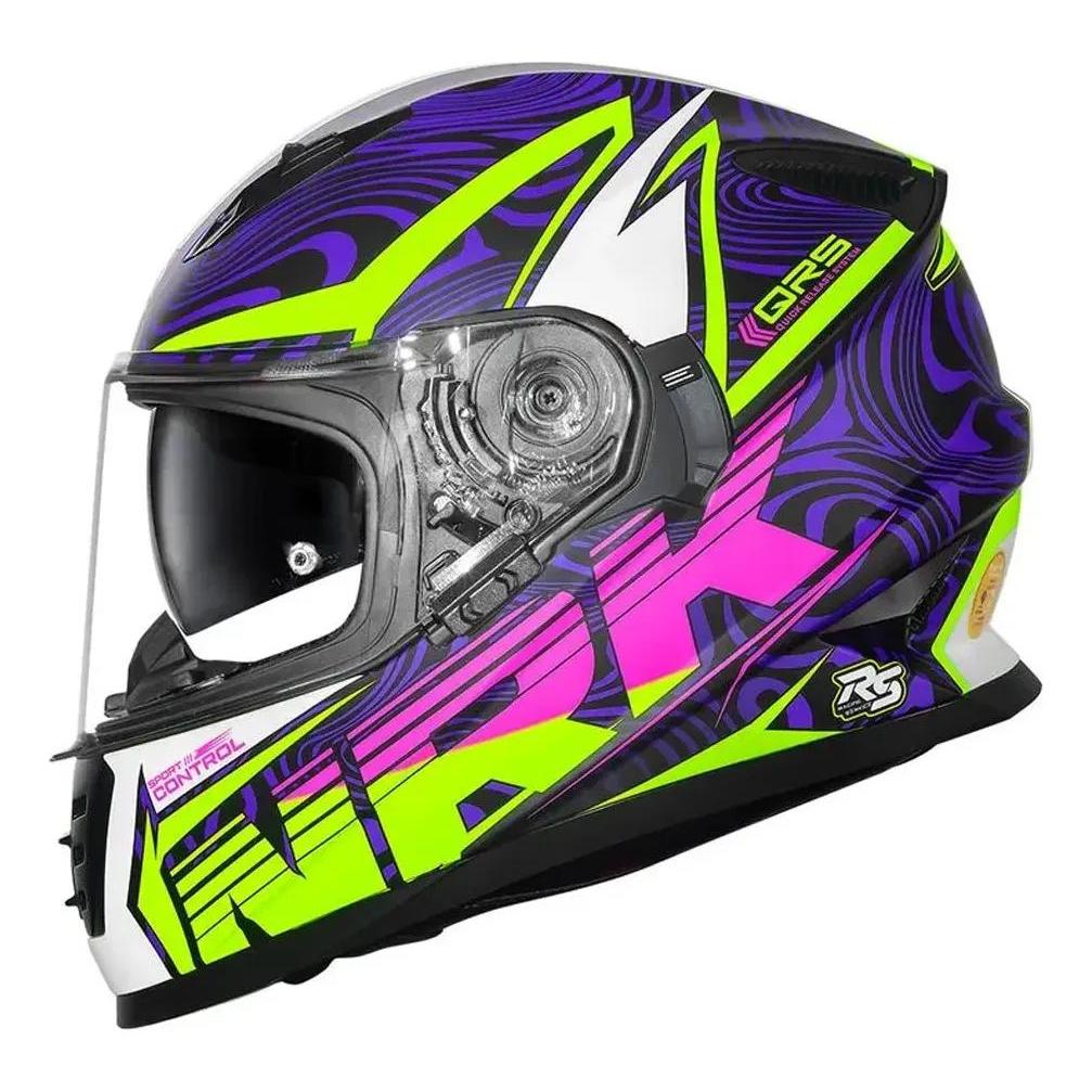 Capacete Feminino Norisk Ff302 Soul 2 Control Rosa Oculos