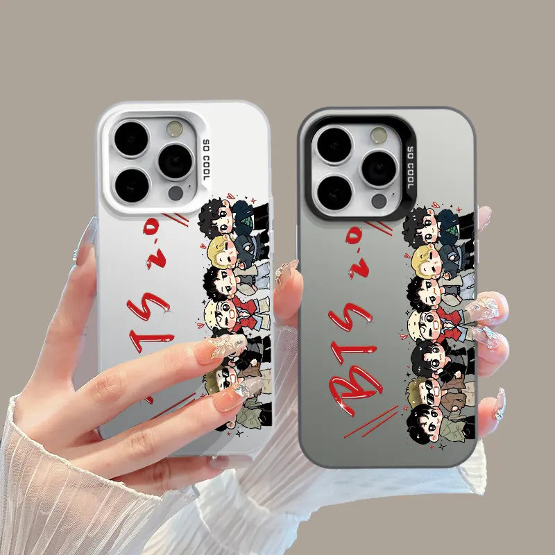 Capinha de Coleção Cartoon Boy Q Version Adequado Para iPhone 17 11 12 13 15 14 16 Pro Max XR XS Max Capa TPUchoque