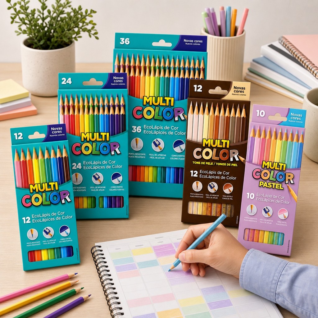 Lápis De Cor da Faber Castell 12 Cores 24 Cores 36 Cores Vivas Lápis Escolar