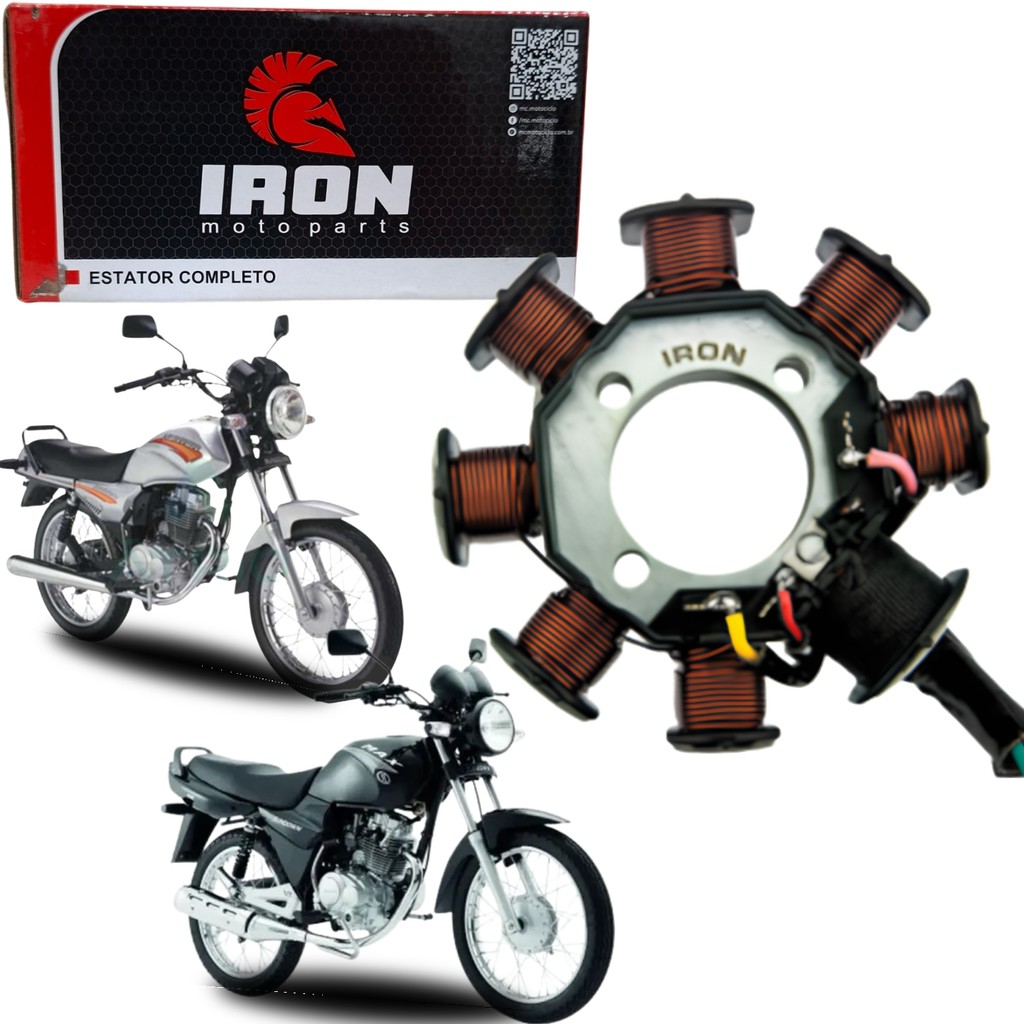 ESTATOR BOBINA MAGNETO PULSO 7 BOBINAS IRON SUNDOWN HUNTER 125 MAX 125 DAFRA SPEED 150