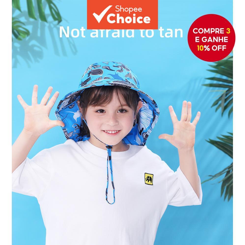 Chapéu De Sol Estilo Oceano Para Bebês , Meninas E Meninos , Proteção De Pescoço UPF50 + Leve Viagens Na Praia , Boné Ao