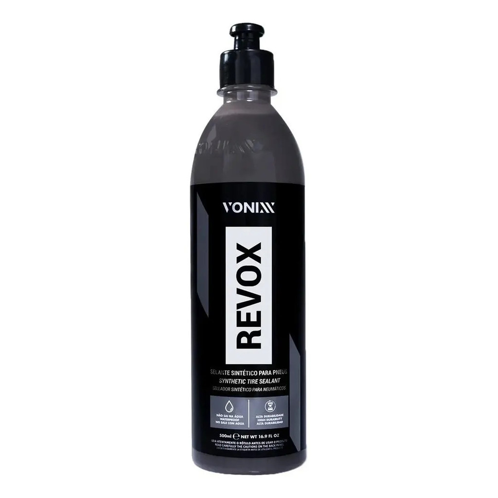 Vonixx Revox Selante Pneu Pretinho 500ml Alta Durabilidade.