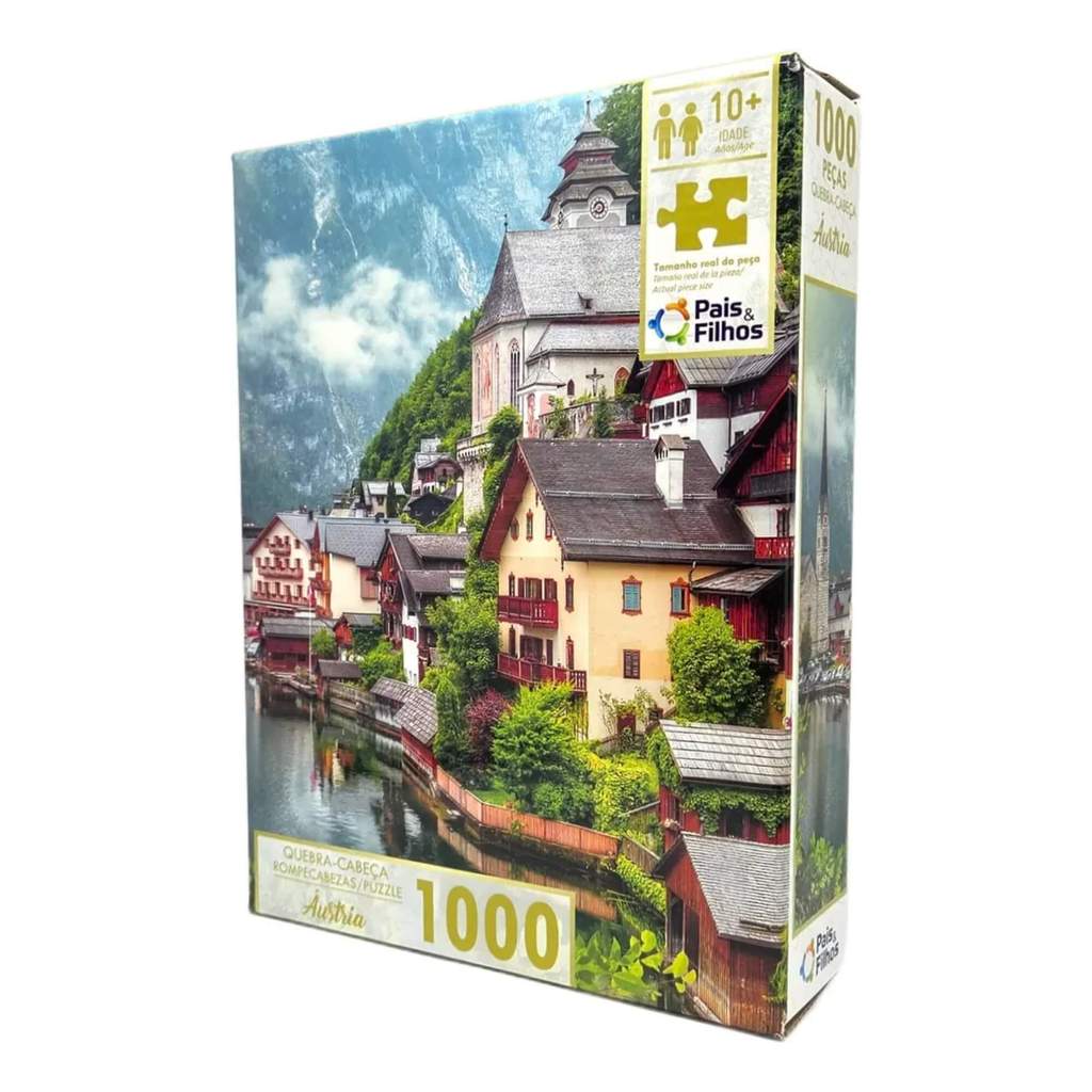 Jogo Quebra-Cabeça Áustria 1000 Peças Pais e Filhos - 793598-1
