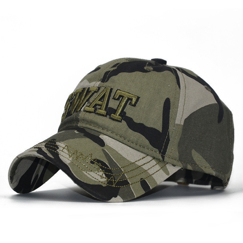 Chapéu De Beisebol Bordado Camuflado Sol Com Sombra