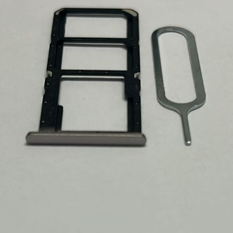 Gaveta Bandeja Slot Dual Chip Sim + Chave De Chip Real me 8 Cinza