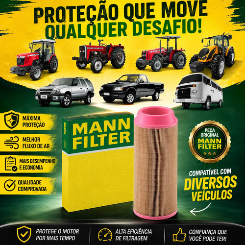 Filtro De Ar MANN-FILTER Blazer/S10/Kombi - C14200