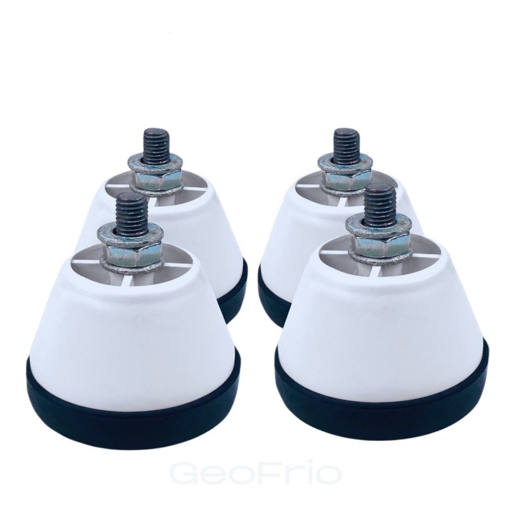 Pé Nivelador Para Lava E Seca Samsung Kit C/ 04 Peças + Alto