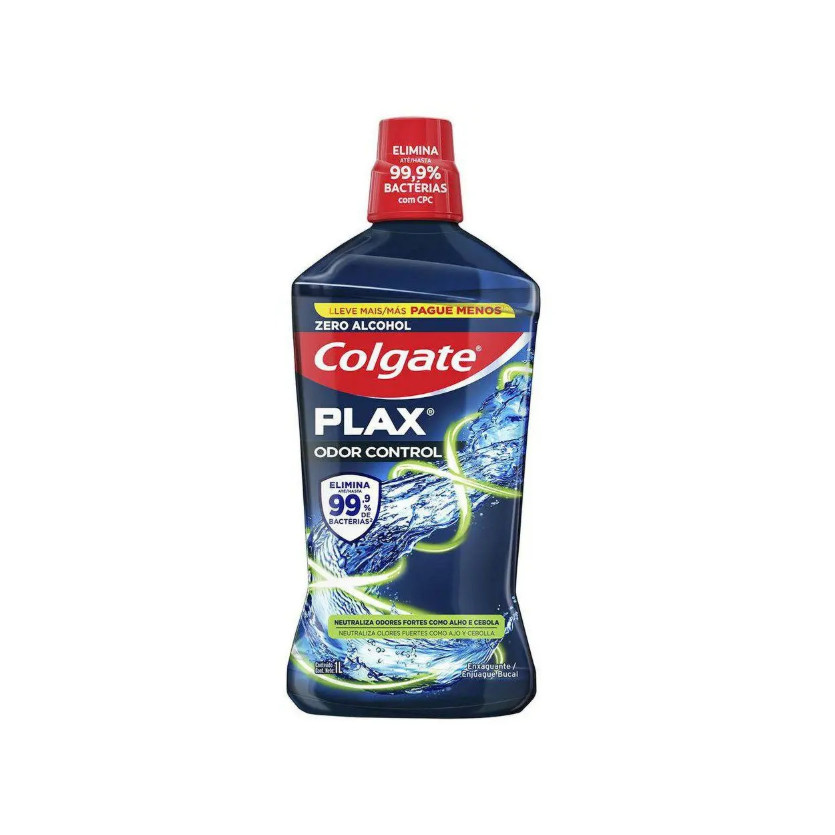 Enxaguante Bucal Colgate Plax Odor Control - Zero Álcool (1 Litro) - VAL: 01-2027