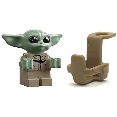 LEGO Star Wars: The Child - Grogu - Baby Yoda Minifigura com Transportador/Mochila - Muito Pequena (Menos de 1 polegada