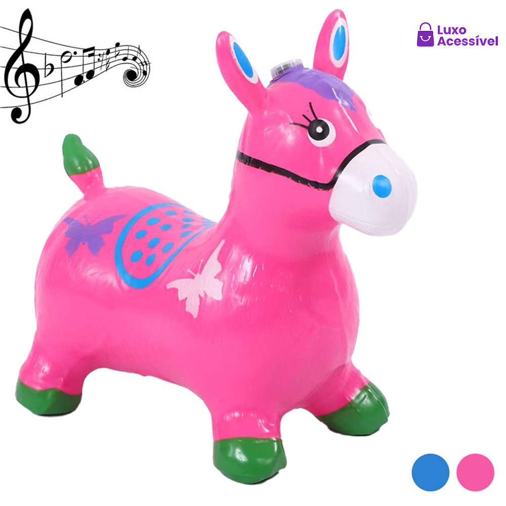 Cavalo de pulo inflável (brinquedo inflável) com music