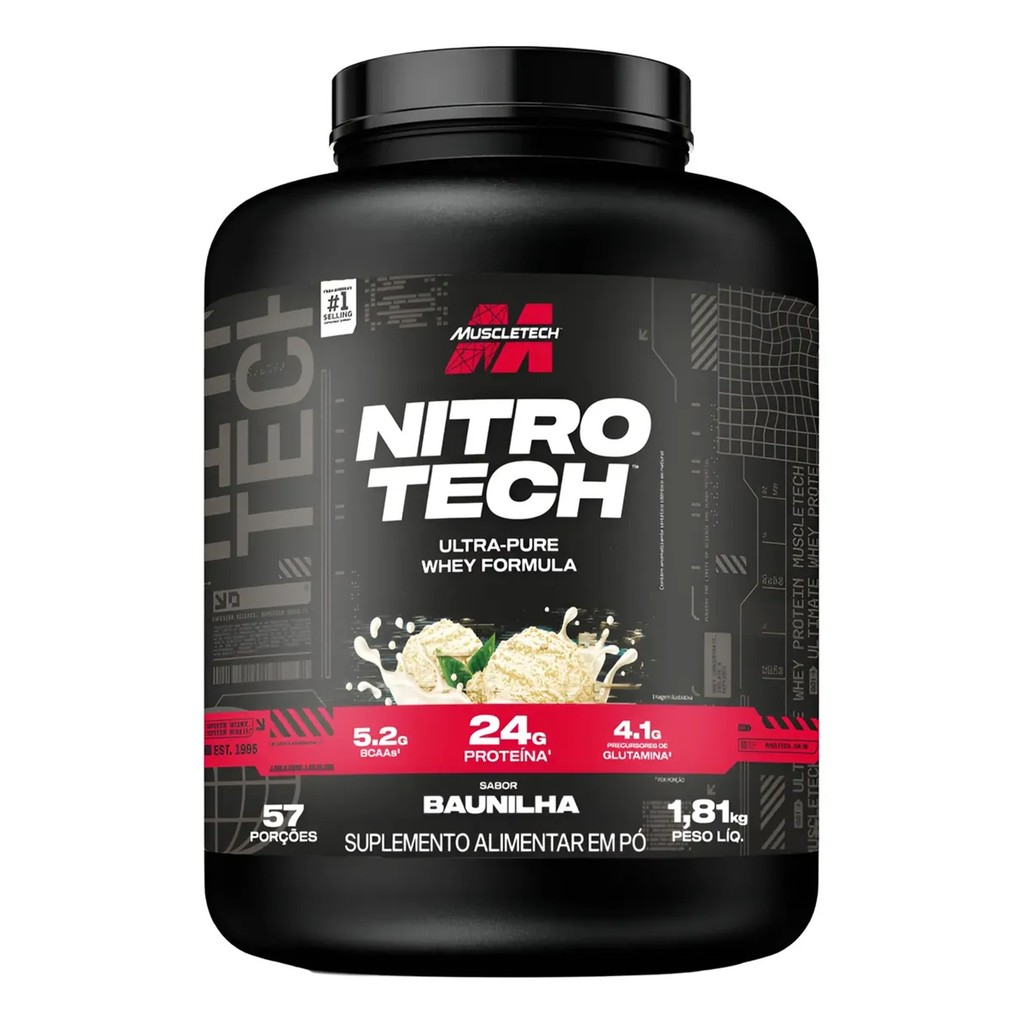 Whey Protein Ultra Pure MuscleTech Nitro 1,81kg : Baunilha