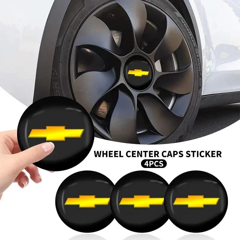 4Pc 56mm Centro Da Roda Do Carro Hub Tampas Logotipo Adesivo Para Chevrolet lacetti captiva aveo t250 t300 epica lanos A