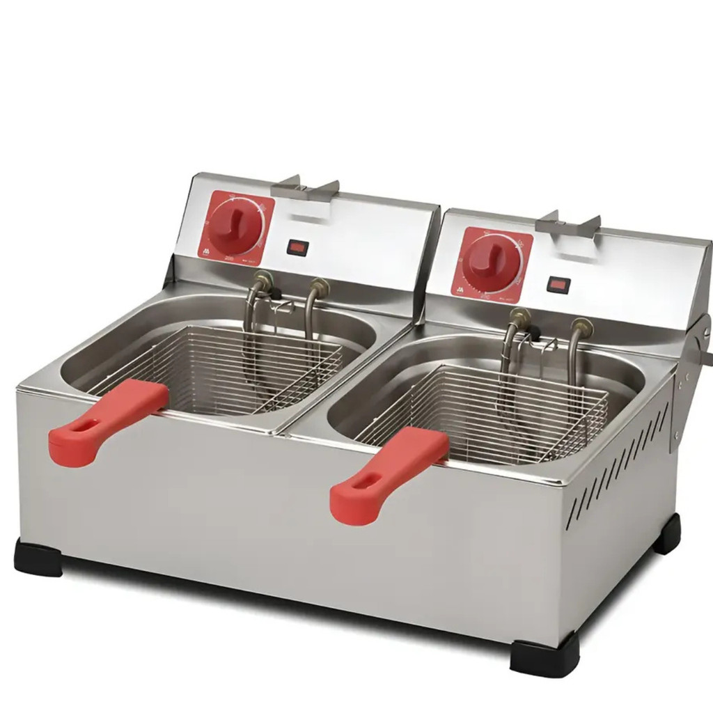 FRITADEIRA ELETRICA MARCHESONI 2 CUBAS 6 LITROS 220V