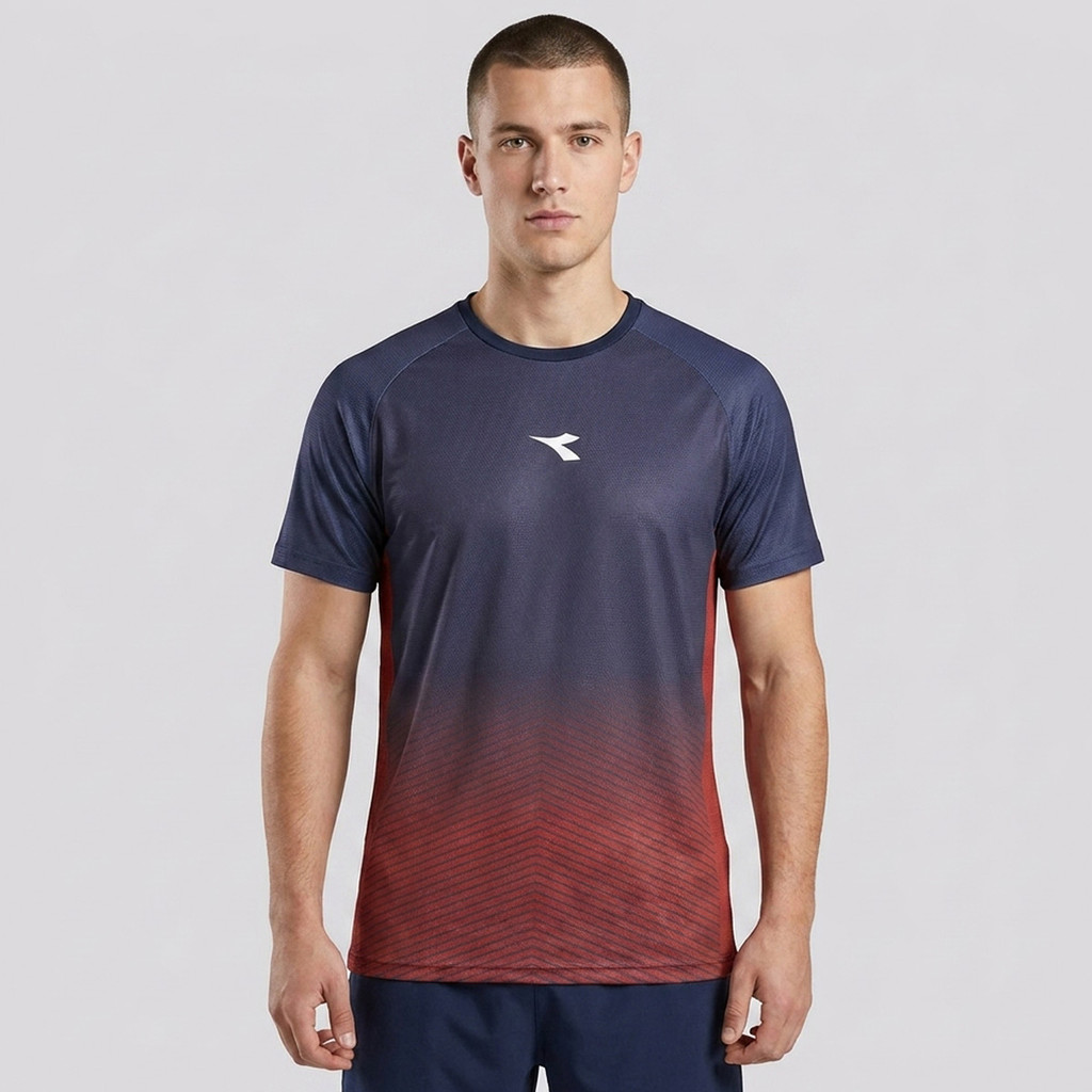 Camiseta Diadora Uno Azul Escuro