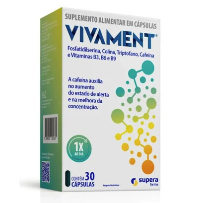 Vivament Supera Farma 30 Cápsulas Suplemento Alimentar Produto Original