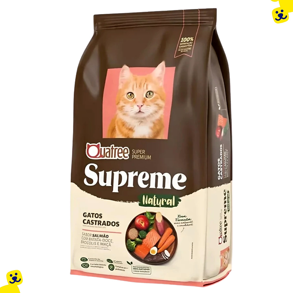 Ração Quatree Supreme Gatos Castrados Salmão  2,5kg