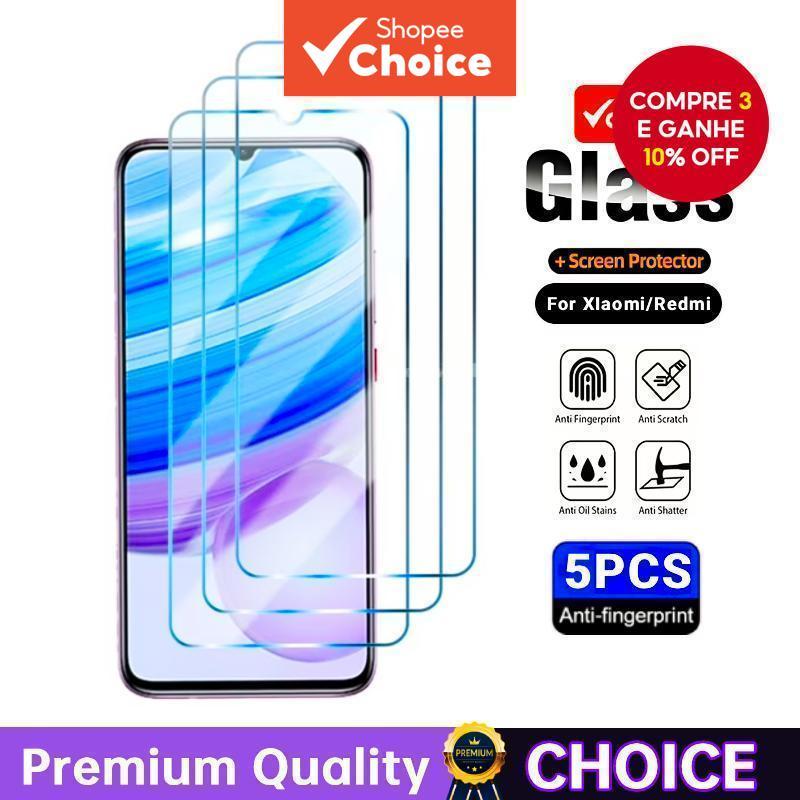 Vidro Temperado Para Xiaomi Redmi Protetor de Tela Cobertura Completa Anti-Impressão Digital 13T 14T A3 A5 9A 10C 13C