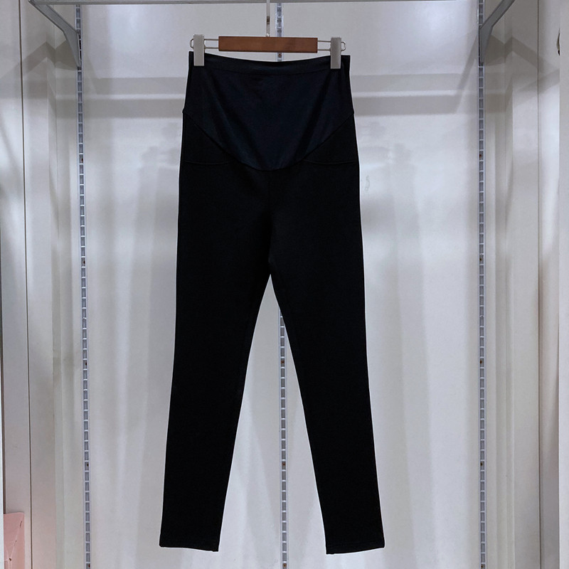 Cor grávida estilo outono mulheres grávidas sem costura barriga elevador All-Match calças magras lápis Workwear calças p