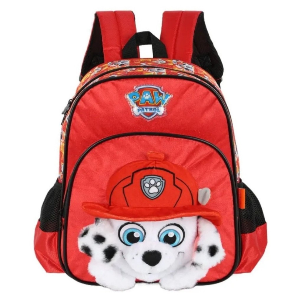 Mochila Escolar Infantil M IS40893PA Luxcel Patrulha Canina Pelúcia