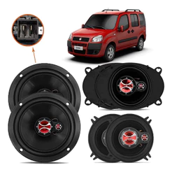 Kit Completo 6 Alto Falantes Fiat Doblo Foxer Kf.043