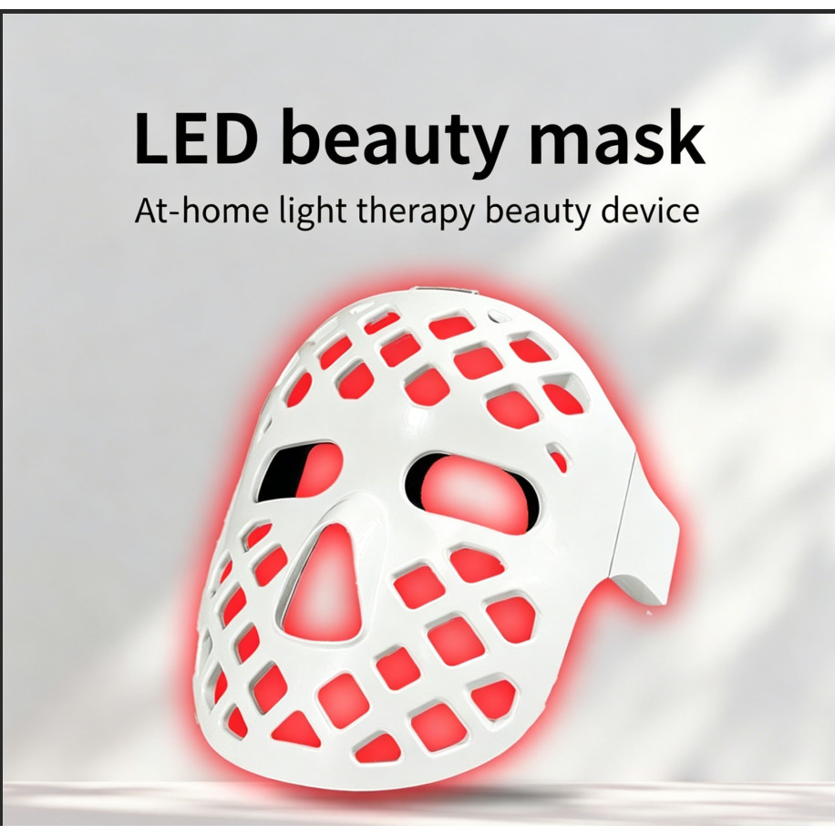 Máscara de beleza LED instrumento de beleza 7 cores luz colorida estilo recarregável doméstico
