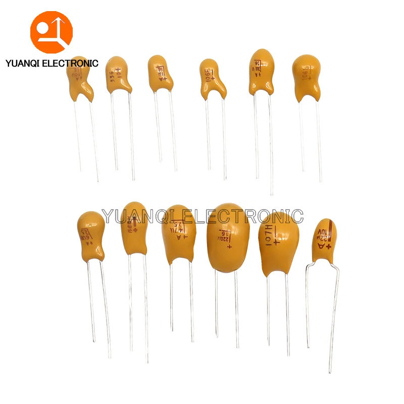 5pcs DIP Capacitor De Tântano 10V 16V 20V 25V 35V 50V 0.1UF 0.22UF 0.33UF 0.47UF 1UF 2.2UF 4.7UF 10UF 15UF 22UF 47UF 100