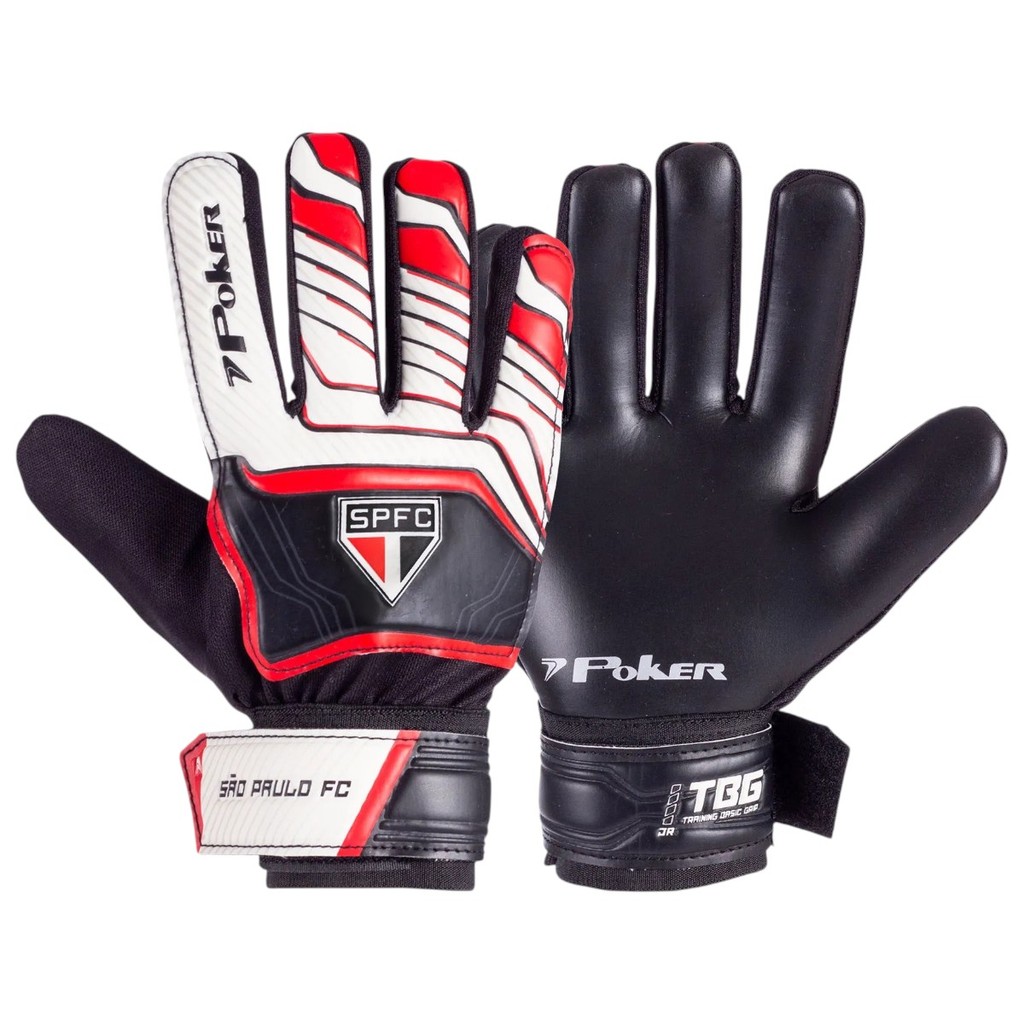 Luva De Goleiro Training Poker Junior São Paulo