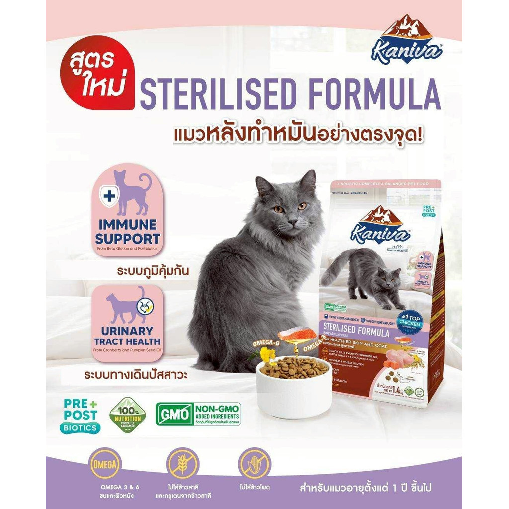 Kaniva คานิว่า อาหารเม็ดแมว เกรดพรีเมี่ยม สำหรับแมวทุกช่วงวัย ครบสูตร ขนาด 340-400g - ภาพที่ 3
