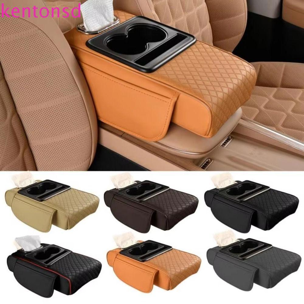 Almofada De Aumento De Apoio De Braço KENTONSD , Travesseiro De Console De Carro De Grande Capacidade Para Caixa De Teci