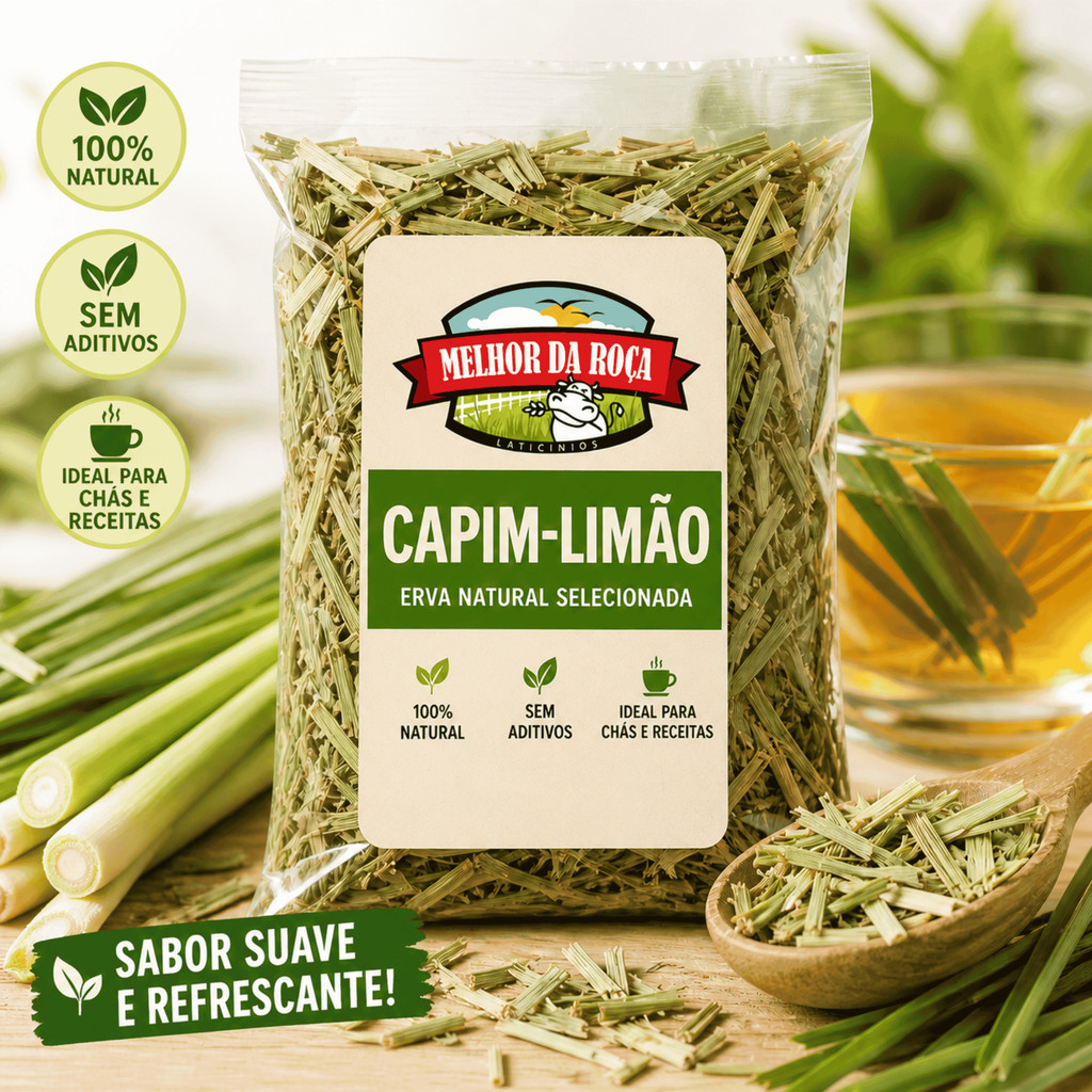 Chá Capim-Limão/Capim Cidreira/Capim Santo 500g