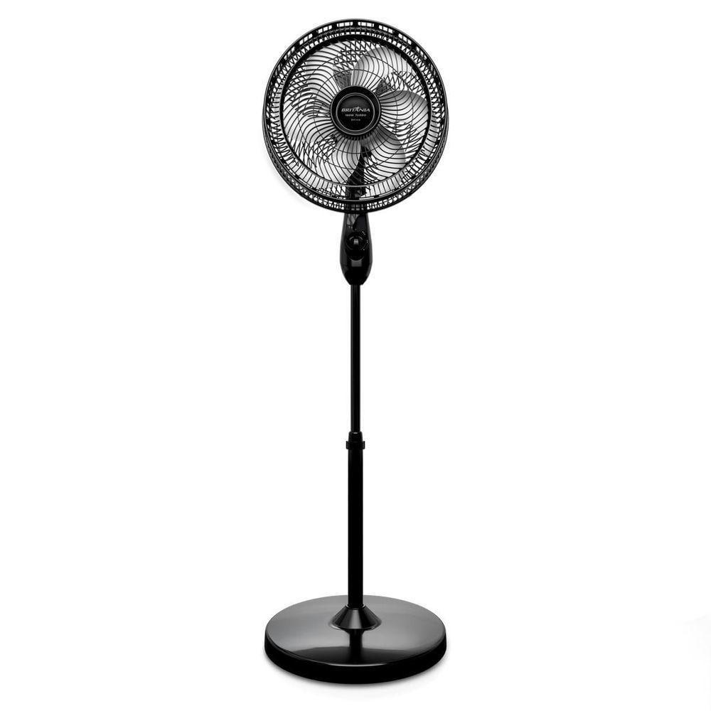 Ventilador de Coluna Britânia 160W 40cm 6 Pás 3 Velocidades Preto 110V