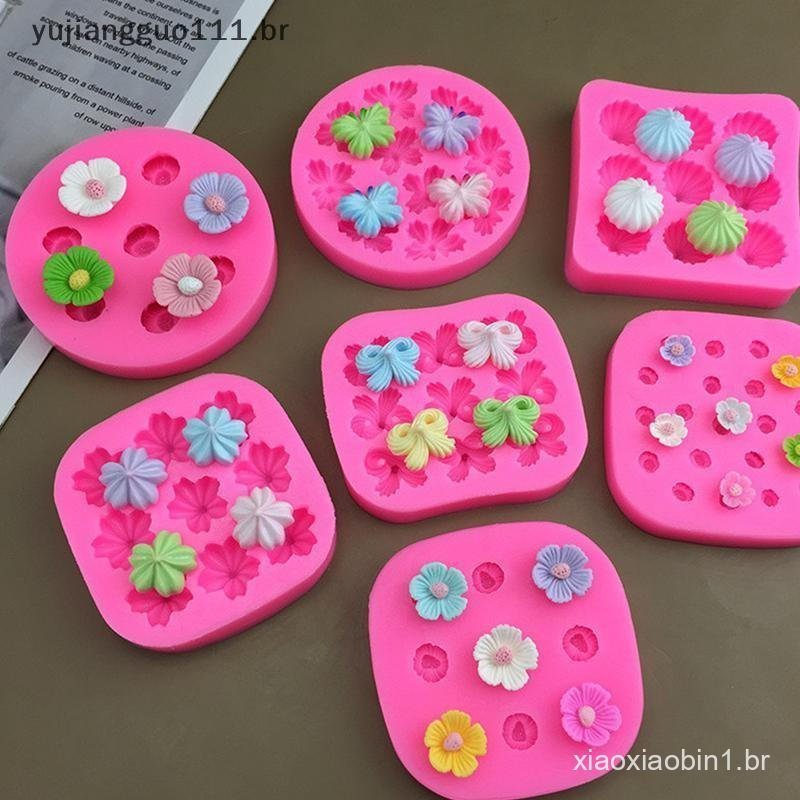 # Novo Margarida Camélia Flor Molde De Silicone Moldes De Cozimento Ferramentas De Decoração De Bolo Fondant Forma De Bo