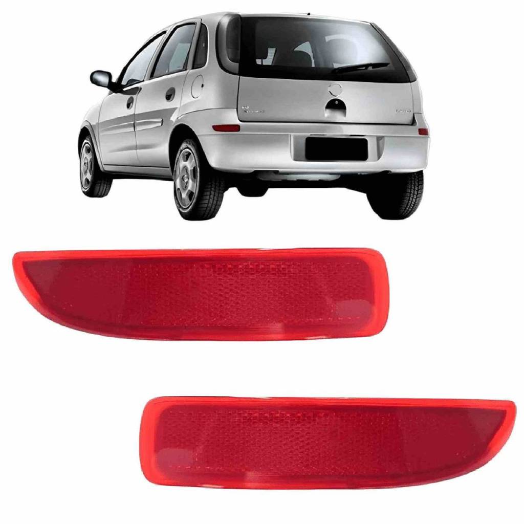 Par Refletor Parachoque Traseiro Corsa Hatch 2003 A 2012