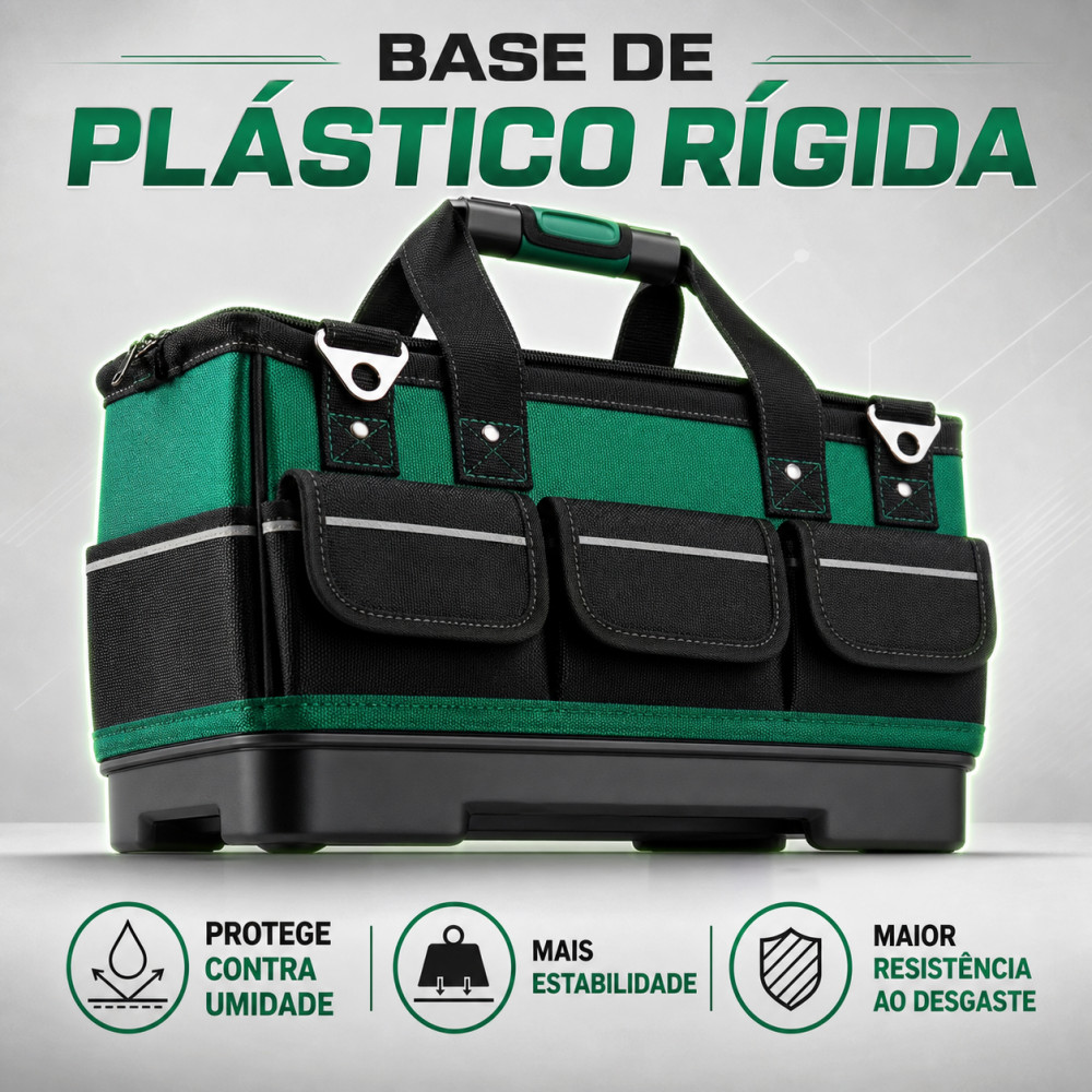 Bolsa mala para ferramentas Reforçada lona Base Borracha marcenaria e Pedreiro Eletricista acessórios